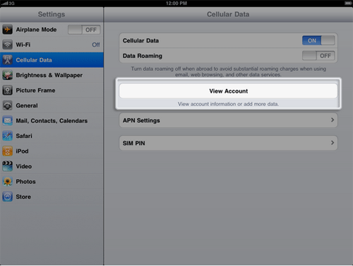 iPad Settings App